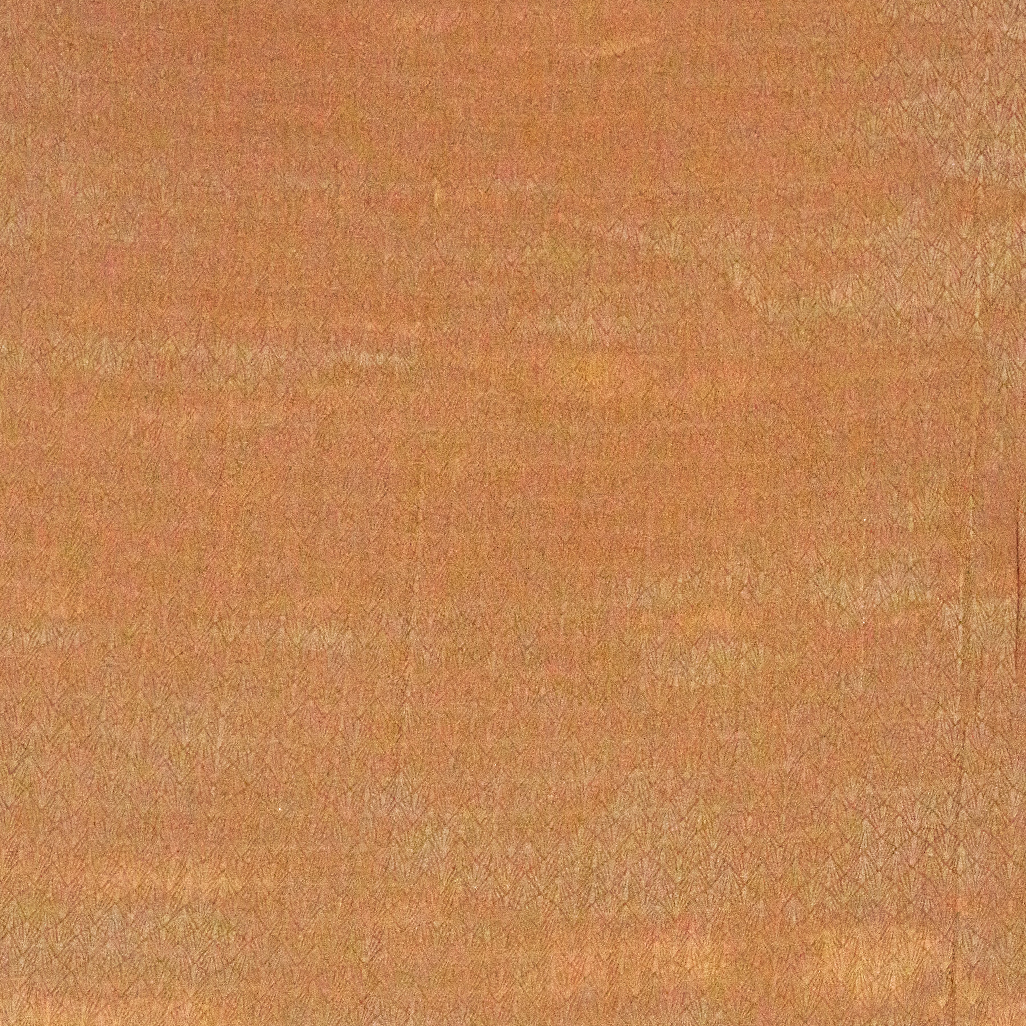 Orange Tissue Silk Saree With Zari Borders